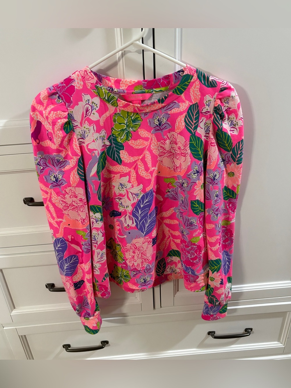 Lilly Pulitzer Jansen Sweatshirt Pink Isle Best Of Friends Size Women’s XS